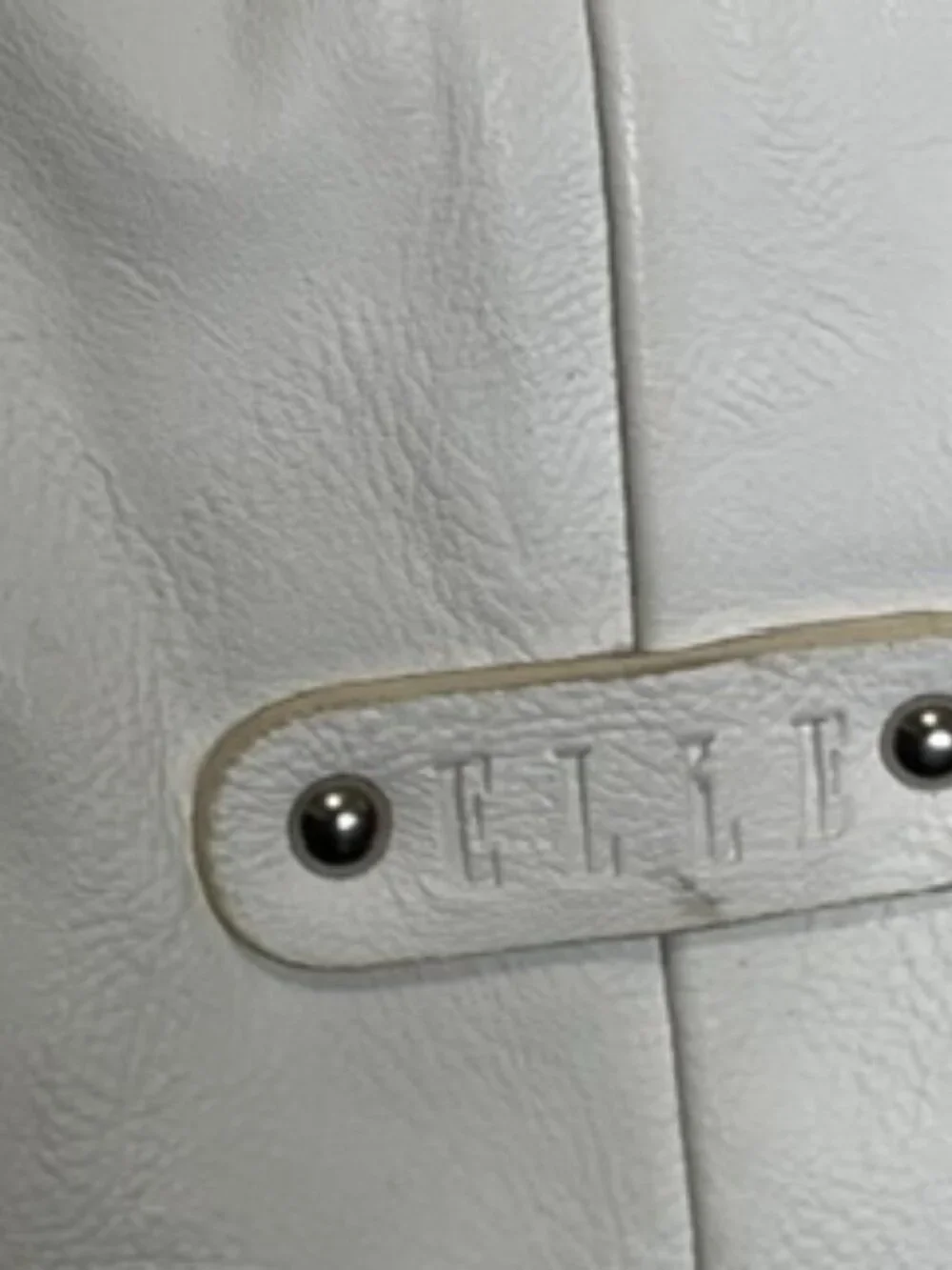 NEW Elle Slouchy Hobo Bag White Leather Shoulder Purse NWT